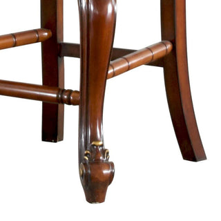 Sunvega Butterscotch and Antique Pearl Armless Counter Height Chairs with Footrest