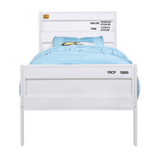 Sunvega Modern Industrial Metal Twin Platform Bed with Cargo Container Lock