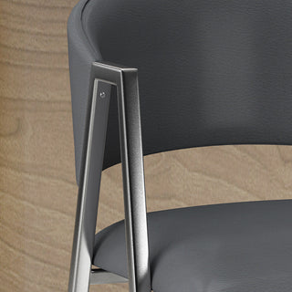 Sunvega Modern 28" Bar Stool Set of 2 with Padded Seat and Backrest