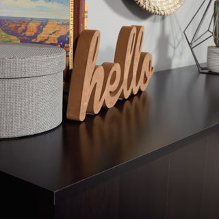 Sunvega Brown Finish Dresser with Ample Storage Space and Smooth Gliding Drawers