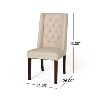 Sunvega Tufted Dining Chairs with High Back and Diamond Stitching Set of 2