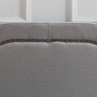 Sunvega Upholstered Queen Size Headboard with Durable Metal Legs and Nailhead Trim