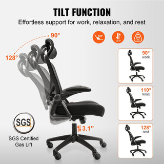 Sunvega Ergonomic Office Chair with Adjustable Lumbar Support and Headrest