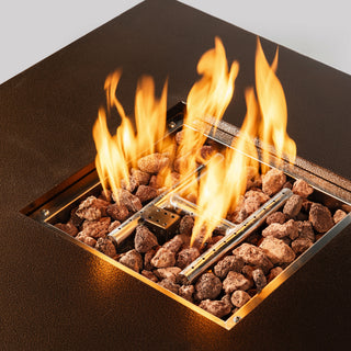 Sunvega 28" Propane Fire Pit Table with 50000 BTU Heat for Outdoor Patio Deck
