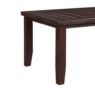 Sunvega Cherry Dining Table with Tapered Leg and Fixed Wooden Top