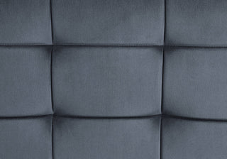 Sunvega Brantley Gray Velvet Upholstered Bench with Memory Foam Cushion