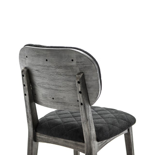 Sunvega 2 Pack Acacia Wood Dining Chairs with 19 Inch Seat Height