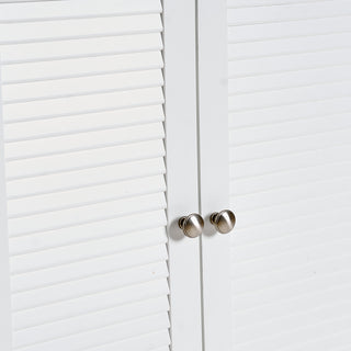 Sunvega White Tall Kitchen Pantry Cabinet with Doors Shelves and Drawer