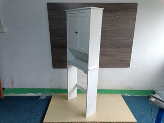 Sunvega Over The Toilet Storage Cabinet with Adjustable Shelves and Retro Design