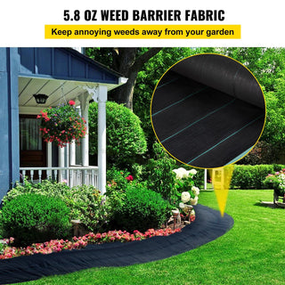 Sunvega Heavy Duty Woven Weed Barrier Landscape Fabric with High Permeability for Garden