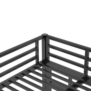 Sunvega Twin over Full Bunk Bed with Noise Reduction and Underbed Storage for Teens and Adults