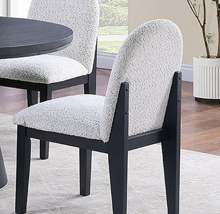 Sunvega Charcoal Color Wooden Dining Table with Trestle Base and Butterfly Leaf