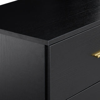 Sunvega Modern 8-Drawer Dresser with Golden Handles for Bedroom Ample Storage