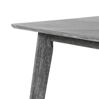 Sunvega Vintage Rectangular Dining Table for Six with Rubberwood Legs and Anti-Scratch Feet