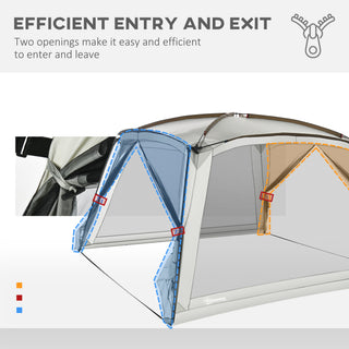 Sunvega 12x12 Feet Screen House Tent with 2 Doors, UV50+ Protection for Patio and Camping