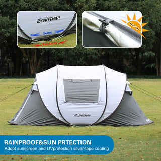 Sunvega Quick Setup Pop Up Boat Tent for 4-6 Persons with Ventilation