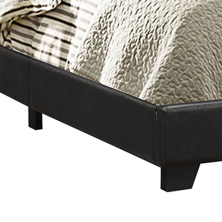 Sunvega Warwick Grey Upholstered California King Bed with Solid Wood Legs