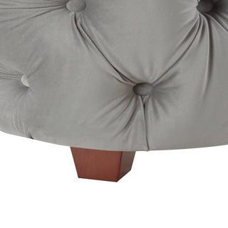 Sunvega Brooklyn King Tufted Panel Bed Headboard and Footboard Set in Caramel Tan Brown