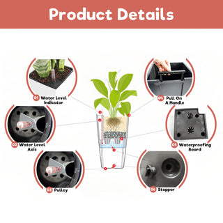 Sunvega 2 Pack Tall 21.7 Inch Crack-Resistant UV-Resistant Matte Planter Box for Indoor Outdoor