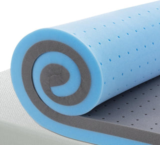 Sunvega 3 Inch King Cooling Gel and Bamboo Charcoal Memory Foam Mattress Topper