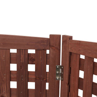 Sunvega 3-Panel Outdoor Air Conditioner Privacy Fence Screen for Garden and Patio