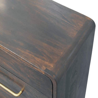 Sunvega Solid Mango Wood Dresser with 8 Drawers and Velvet Mocha Finish