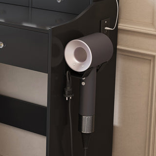 Sunvega Modern Makeup Vanity Desk with Adjustable Lighting and Power Outlet