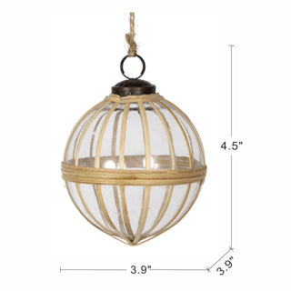 Sunvega Weathered Finish Iron Snowflake Hanging Ball Ornaments for Holiday Decor