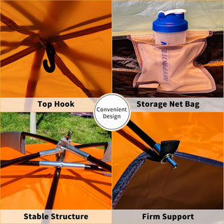 Sunvega Portable Lightweight Waterproof Camping Tent for 2-3 Person Family