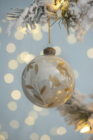 Sunvega Glass Glitter Painted Christmas Ball Ornaments Set of 12 for Holiday Decor