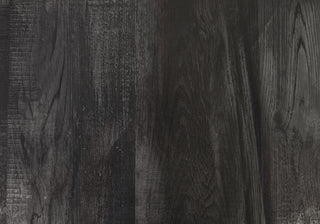 Sunvega Black Reclaimed Wood Look Dining Table with Block Legs for Small Spaces