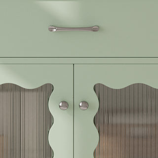 Sunvega Modern 30 Inch Bathroom Vanity with Ceramic Sink and Tempered Glass