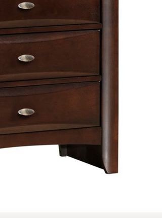 Sunvega Ireland Espresso Finish Dresser with Eight Spacious Durable Wood Drawers