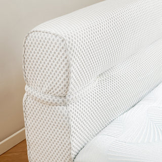 Sunvega All-in-One Full Mattress and Bed Frame with Cooling Fabric for Living Room