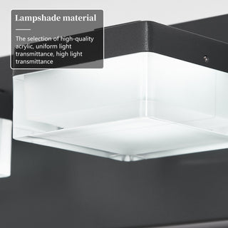 Sunvega Exclusive Original Design 4 Lights Bathroom Vanity Fixture in Matt Black