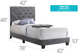 Sunvega Twin Bed Frame in Crisp White for Compact Living Areas