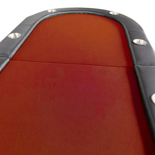 Sunvega 73 Inch Foldable Oval Poker Table with Cup Holders for 8 Players