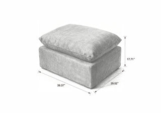 Sunvega Modern Chenille Cloud Sofa with High-Density Sponge Filling for Living Room