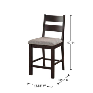 Sunvega Industrial U-Shape Metal Legs Walnut Black Finish Two Tone Design Bench