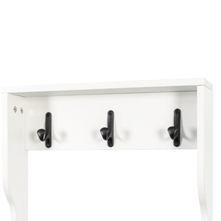 Sunvega Bedroom Nightstand with 2 Drawers and 4-Tier Open Shelving for Storage