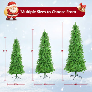 Sunvega 9FT Pre-Lit Artificial Christmas Tree with 500 LED Lights and 2580 Branch Tips