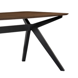 Sunvega Rubberwood Dining Table with Faux Wood Top for Your Dining Room