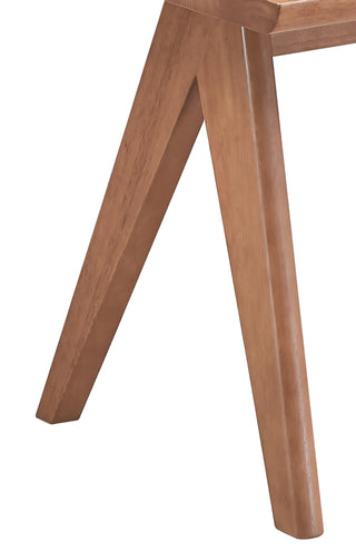 Sunvega Natural Finish Accent Table Made from Rubber Wood for Living Room