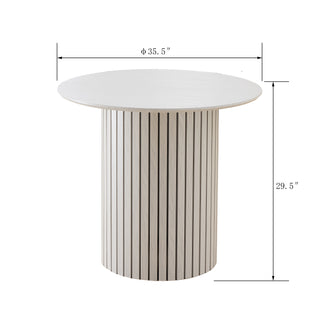 Sunvega Modern Bamboo Plywood Dining Table with Sleek Design for Contemporary Living