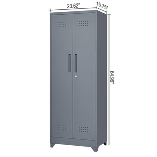 Sunvega Heavy Duty Steel Storage Cabinet With Locking Doors and Adjustable Shelves