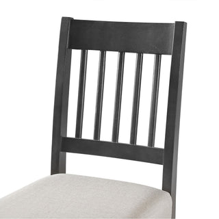 Sunvega Classic Country Style Rubber Wood Dining Table Set with Bench and Chairs