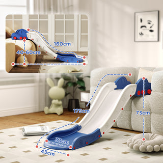 Sunvega Extra Length 63" Indoor Toddler Slide for Bed and Sofa with Segmented Buffer Design