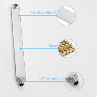 Sunvega Wall Mounted Shower System Combo Set with 10 Inch Rainfall and Handheld Faucet