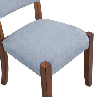 Sunvega Modern Upholstered Dining Chairs Set of 4 with Ergonomic Foam and Rubber Wood Legs