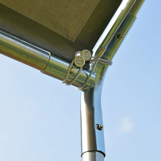 Sunvega Heavy Duty Galvanized Steel Frame Carport Canopy with Anchor Kit
